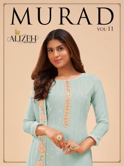 Murad Vol 11 By Alizeh Designer Festive Wear Salwar Kameez Collection